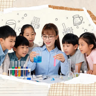 孩子们参与集体学习活动