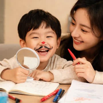 孩子尝试知识小游戏